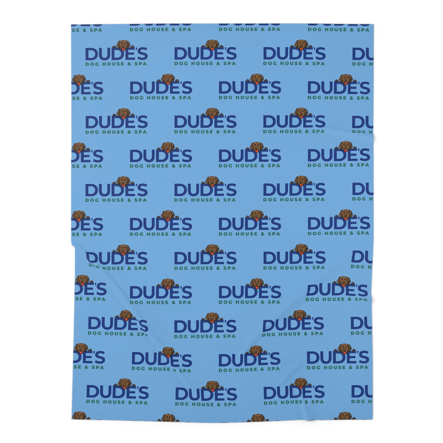 Dude's Dog Blanket | Light Blue