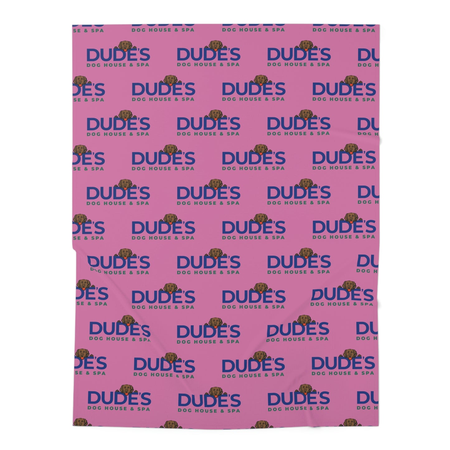 Dude's Dog Blanket | Pink