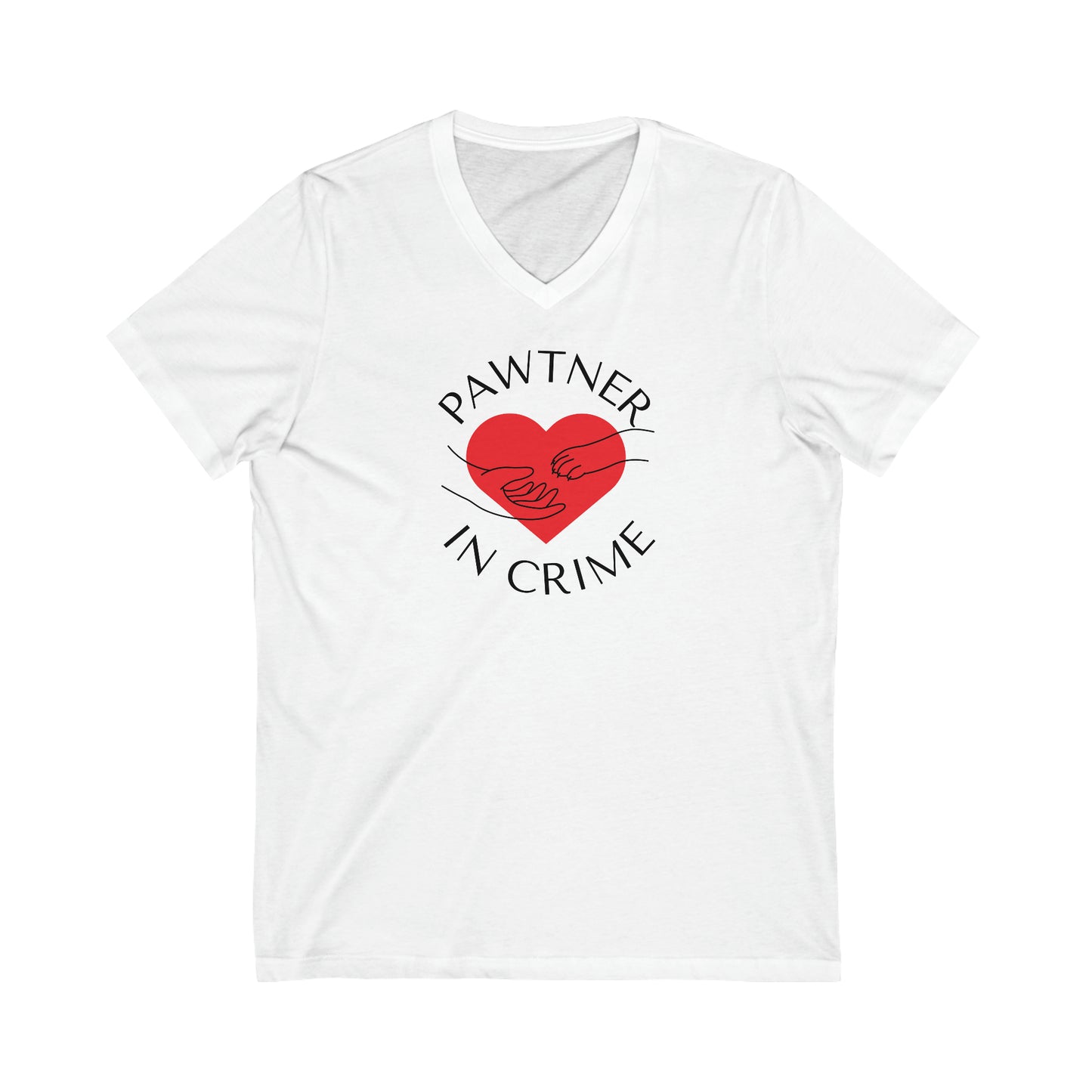Pawtner in Crime | V-Neck Tee