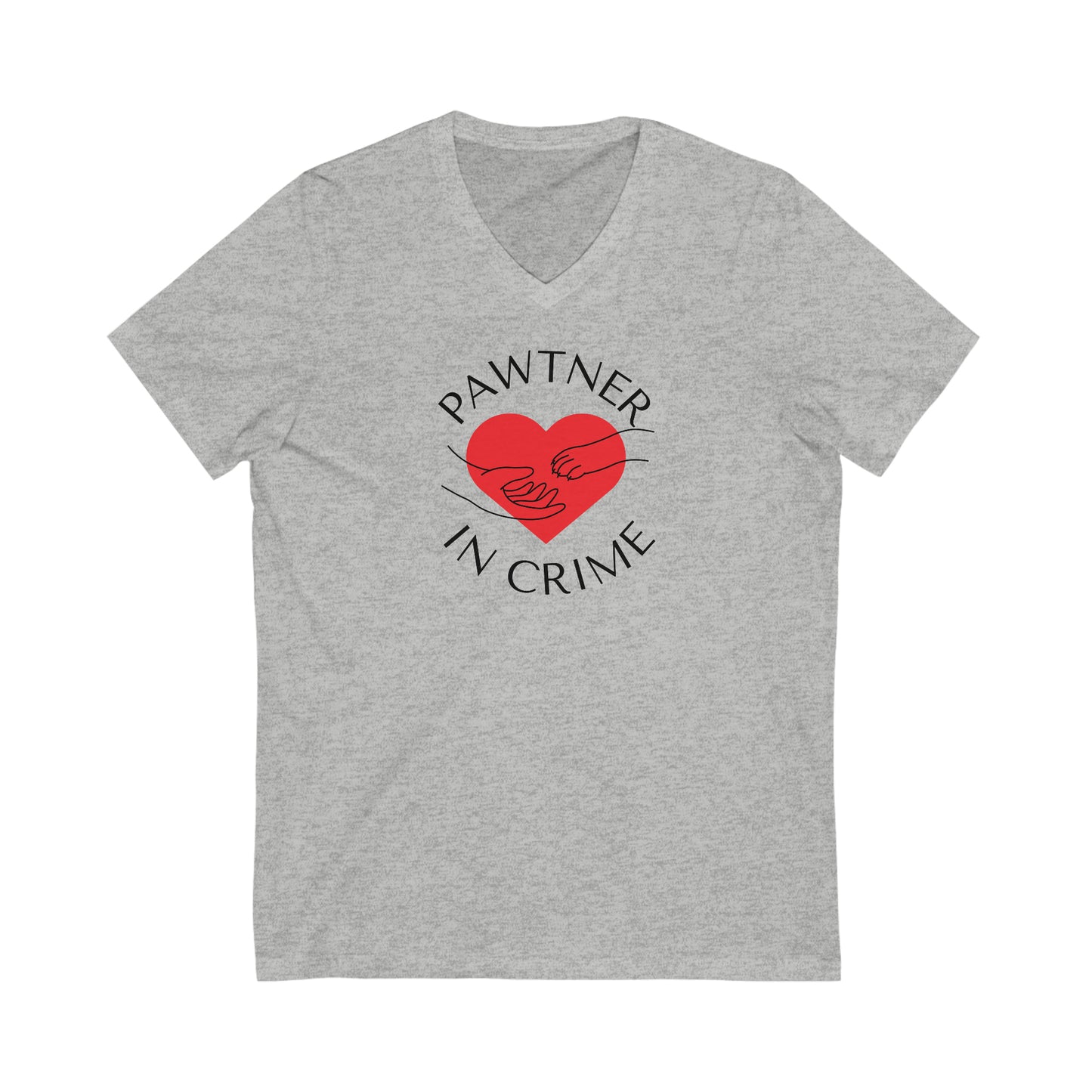 Pawtner in Crime | V-Neck Tee